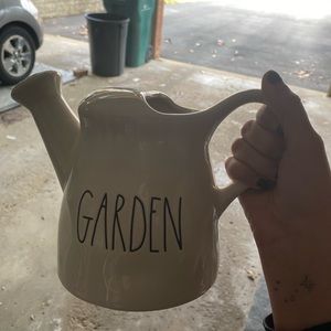 rae dunn ceramic “garden” watering can